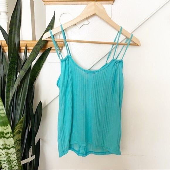 Daydreamer LA by Urban Outfitters light blue double strap blouse - Picture 5 of 5
